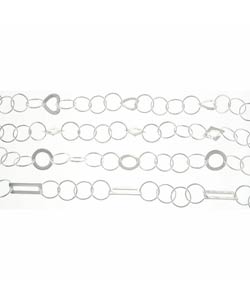 Sterling Silver Assorted Bracelets  (Set of 4)