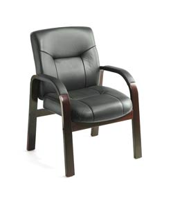 Boss Executive Italian Top Grain Leather Guest Chair