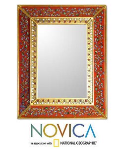 Cedar Bluebells on Scarlet Mirror (Peru)