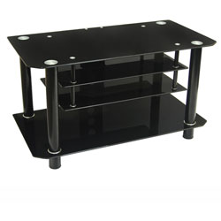 42-inch Tear Drop Black TV Stand