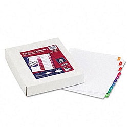 Avery Index Maker White Dividers - Multicolor 5-Tab Style (5 Sets per Pack)