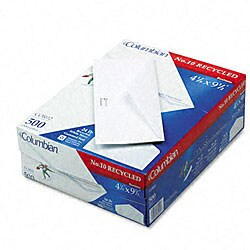 Mead Recycled White Business Envelopes - #10  (Case of 500)