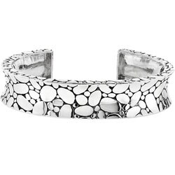 Silvertone Antique Inspired Cuff Bracelet