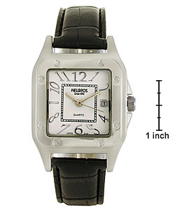 Helbros by Jules Jurgensen Black Strap Watch