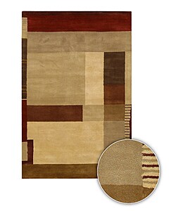 Hand-tufted Contemporary Serena Wool Runner (3' x 10')