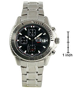 Orient Chronograph Men's Black Dial Watch