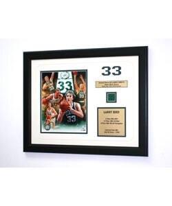 Larry Bird Jersey Piece Frame