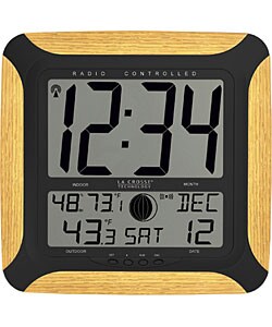 LaCrosse Moon Phase Atomic Digital Wall Clock
