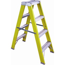 Fiberglass 4-foot Twin Ladder