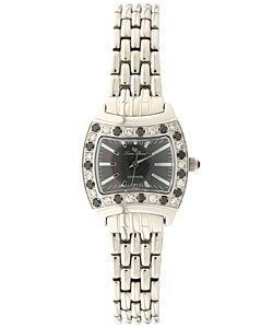 Lucien Piccard 'Majesty' Black White Diamond Watch