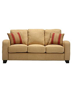 Fendor Butter Microfiber Twill Modern Sofa