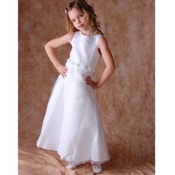 Sophia's Style Girl's White Special Occasion Dress