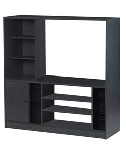 Black Space Saver Entertainment Center