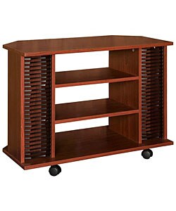 Mahogany Finish Rolling Media Center