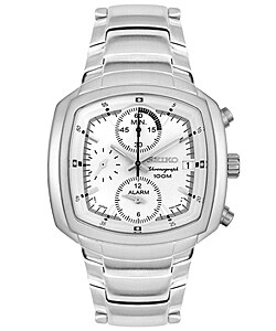 Seiko Men's Chronograph Alarm Steel Watch