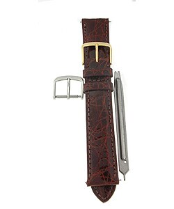 Honey Crocodile Leather 20 mm Watch Strap Kit
