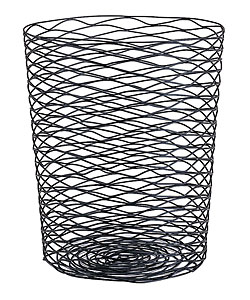 Wire Rose Round Wastebasket
