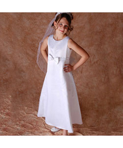Sophia's Style White Flower Girl Dress