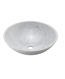 DeNovo Smokey Grey Marble Vessel Sink Set