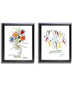 Picasso 'Dance of Youth' & 'Petite Fleurs' Canvas Set