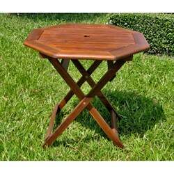 Acacia 30-inch Octagonal Folding Table