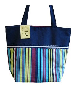 JoJo Designs Multicolored Stripe Tote Bag