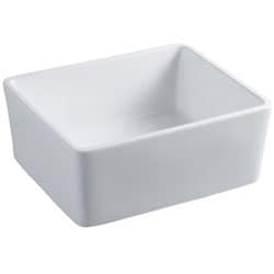 Rectangular White Vessel Lavatory