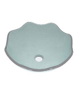 DeNovo Sardinia Frosted Green Oyster Glass Vessel