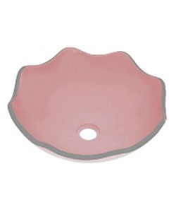 DeNovo Sardinia Frosted Rose Oyster Glass Vessel
