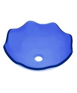 DeNovo Sardinia Clear Cobalt Oyster Glass Vessel