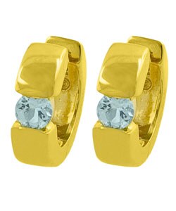 Goldkist 18k Gold over Silver Tourmaline Earrings