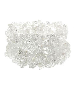 Stonique Creations Multi-row Crystal Chip Stretch Bracelet