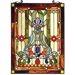 Tiffany Style Stained Glass Panel Window