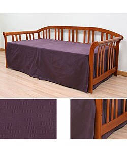 Twin-size Plum Twill Daybed Slipcover