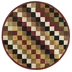 Handmade Elite Contemporary Wool Rug (6' Round)