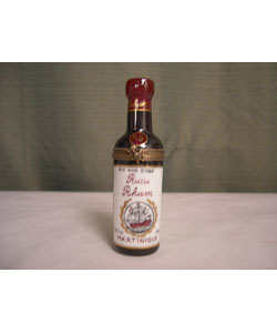 Limoges Hand-painted Rum Bottle Keepsake Box