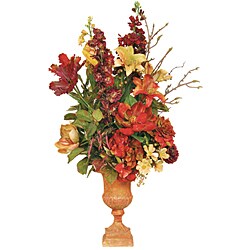 Faux Vineyard Garden Oval Design Centerpiece