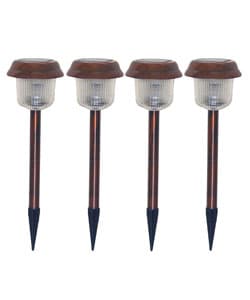 Grip 4-piece Copper Solar Light Set