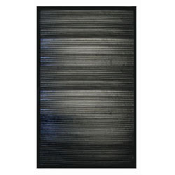 Handmade Black Bamboo Rug (3' x 5')