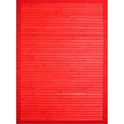 Handmade Red Bamboo Runner (2' x 7')