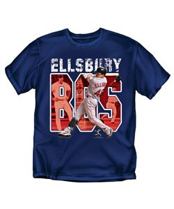 Jacoby Ellsbury MLBPA Navy Screenprinted T-shirt