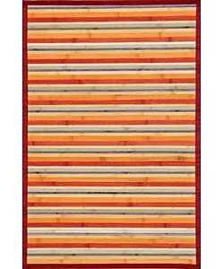 Rust Bamboo Area Rug (3' x 5')