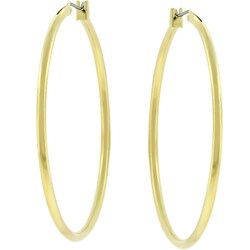 Goldtone 2-inch Hoop Earrings