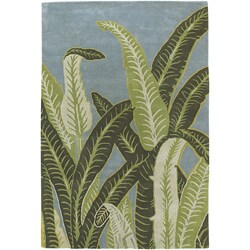 Hand-tufted Contemporary Mandara Wool Rug (5' x 8')