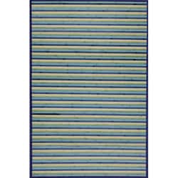 Blue Bamboo Area Rug (5' x 7')