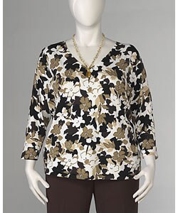 Women's Plus Size V-neck Sweater