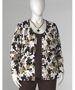 Reality Plus Women's Plus Size Cardigan Sweater