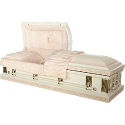 Supreme Distinction Cameo Rose Steel Casket