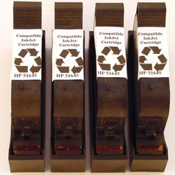 Set of 4 HP 51645 Black Ink Cartridges (Remanufactured)