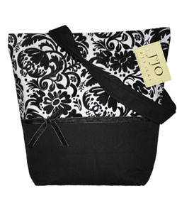JoJo Designs Black and White Jacquard Handbag